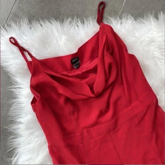 Esprit Collection Dress Beaded Spaghetti Strap A-line Swoop Neck size 6 - Picture 3 of 9